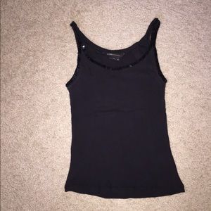 BCBG tank top with sequin trim